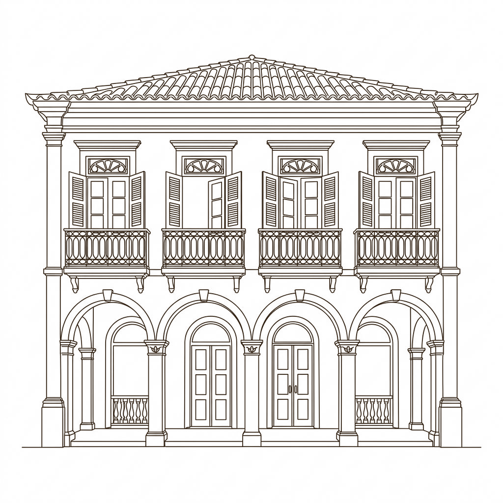 Facade of the Royal Palace of Aneho